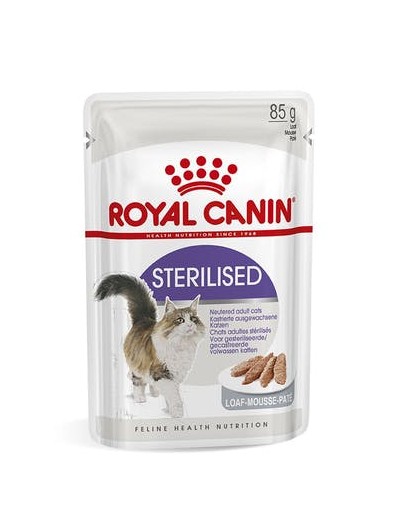 royal canin STERILIZED en paté 12x85 gr para gatos